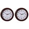 13.75 Inch Plastic Round Battery Operated Simple Modern Wall Clock - Office, ClassRoom, Livingroom, Dining Room, Bedroom and Kitchen Wall Decor